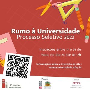Inscrições para Cursinho Rumo à Universidade estão abertas