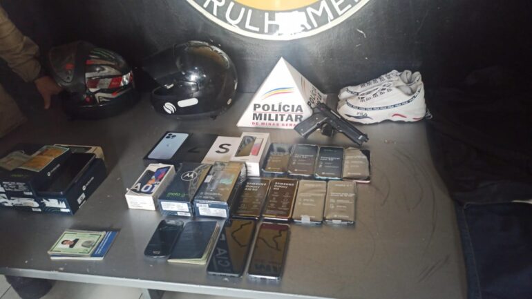 PM prende suspeitos de roubo a loja de operadora de celular em Monlevade