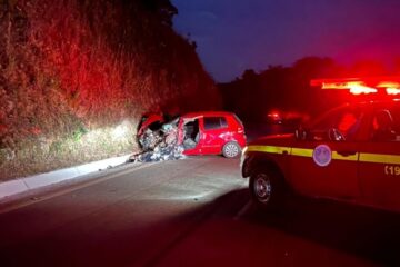 Acidente na estrada dos Bambas deixa uma vítima fatal e dois feridos