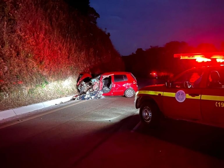 Acidente na estrada dos Bambas deixa uma vítima fatal e dois feridos