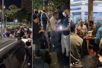 Hulk, do Atlético, distribui comida e agasalhos a moradores de rua de BH