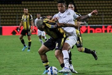 Santos marca no fim e busca empate com Deportivo Táchira na Sul-Americana