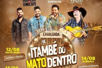 Itambé do Mato Dentro recebe sua XXXII Cavalgada e Rodeio em agosto