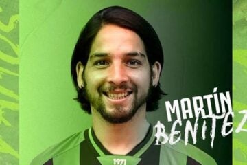 América anuncia a contratação do meia Martín Benítez, ex-Grêmio e Vasco