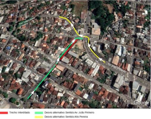 Itabira: trecho da rua Juca Machado será interditado para obras