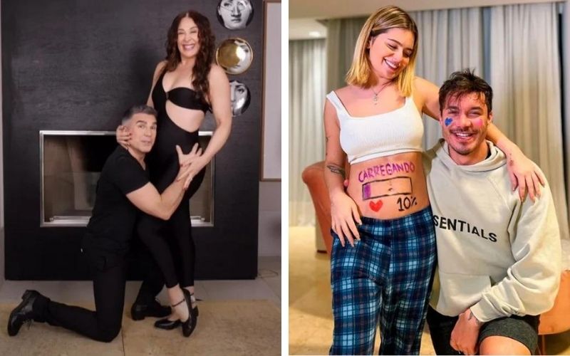 Claudia Raia e Viih Tube anunciam que estão grávidas
