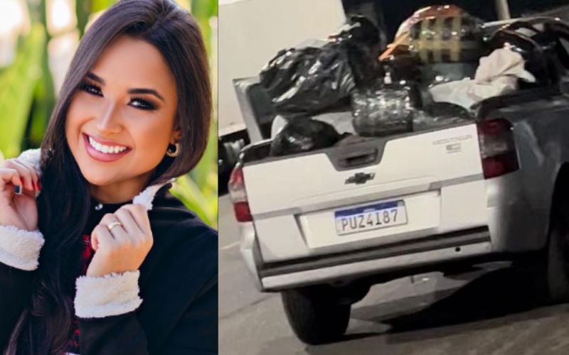 Influenciadora Jordana de Castro tem carro com mercadorias roubado