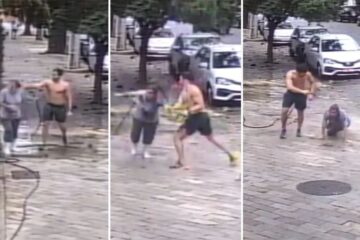 “Estou arrasada e com medo”, diz mulher agredida enquanto lavava a calçada
