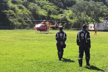 Criança picada por escorpião é levada de helicóptero para BH