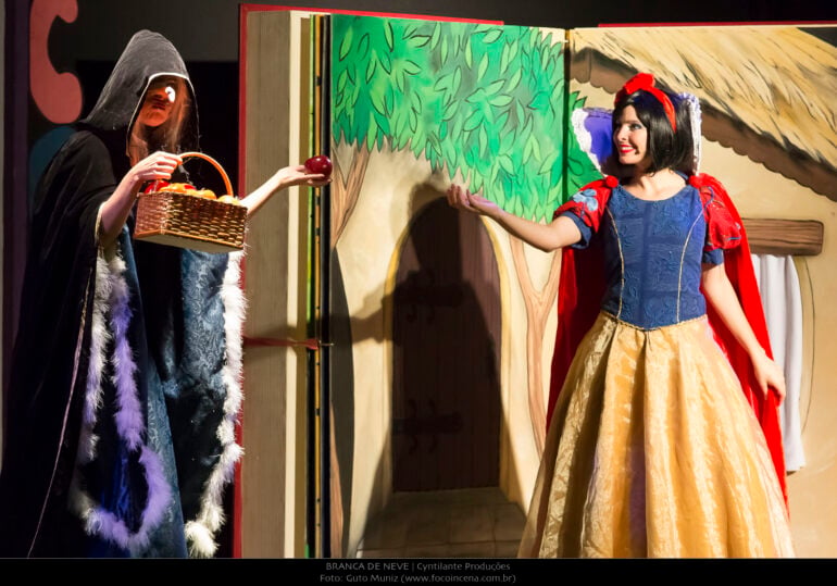 Diversão em Cena apresenta o espetáculo “Branca de Neve” em Bela Vista de Minas