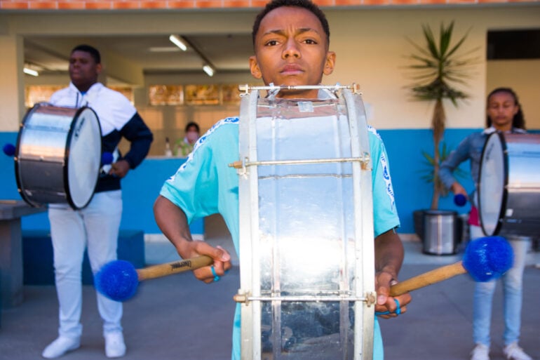 Fanfarras e bandas na praça marcam 7 de setembro em Monlevade