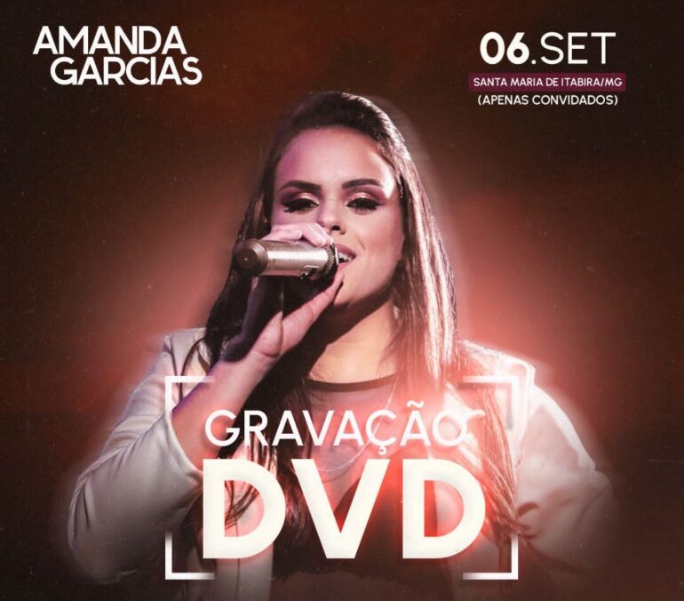 Cantora Amanda Garcias grava DVD em clima intimista e comemorativo