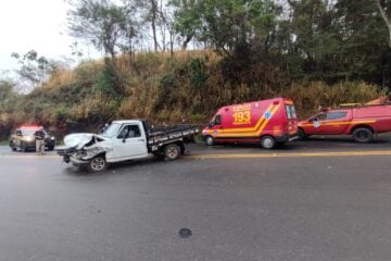 Motorista morre em grave acidente na BR-116, em Muriaé