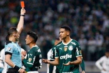 Palmeiras é o time com mais expulsões nesta edição da Libertadores