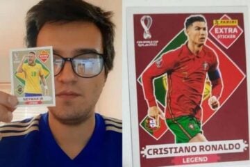 Mineiro vende figurinha rara de Neymar para Felipe Neto e tira cromo de CR7