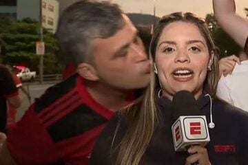 Torcedor que beijou repórter sem consentimento é denunciado pelo MPRJ