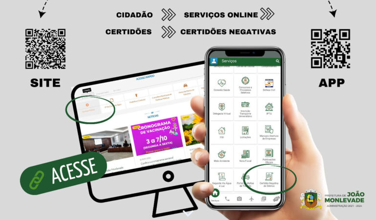 Monlevadense pode emitir Certidão Negativa de Débito de forma online