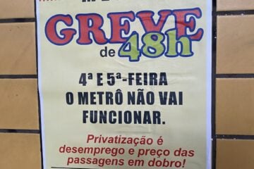 Com paralisação, estações do metrô de Belo Horizonte ficam fechadas