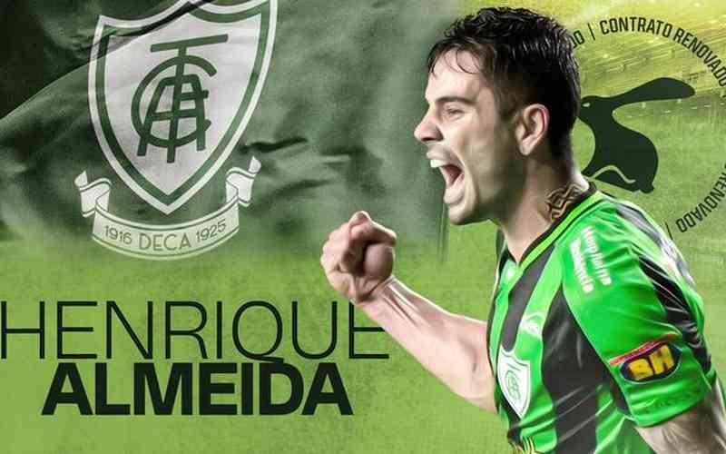 América renova com atacante Henrique Almeida até o fim de 2023