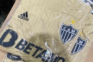 Imagem da camisa dourada do Atlético vaza a 2 dias do lançamento oficial