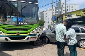 Itabira: carro bate em ônibus da Cisne e deixa o trânsito lento na região do Alto Pereira