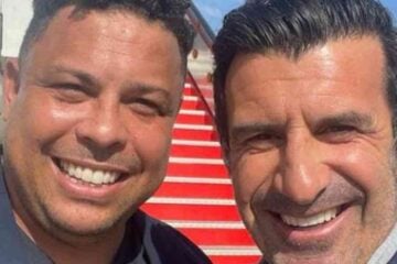 Gestor do Cruzeiro, Ronaldo vai à cerimônia da Bola de Ouro com Luís Figo