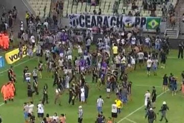 Veja os vídeos das invasões de campo em Ceará x Cuiabá e Sport x Vasco