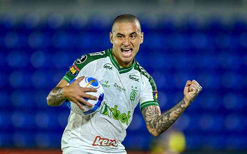 América: Wellington Paulista entra no top 3 de artilheiros do Brasileiro
