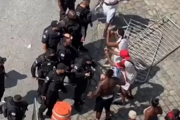 Festa do Flamengo termina com 30 feridos, 11 detidos e lojas saqueadas no centro do Rio