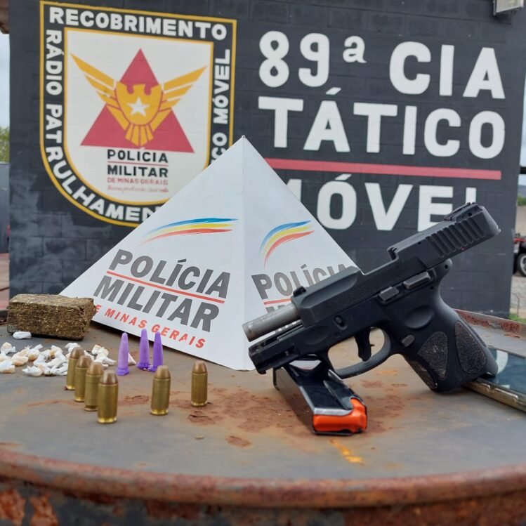 Rocca prende homem com pistola e drogas no bairro Hamilton