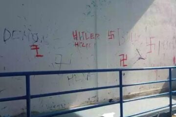 Na Grande BH: escola é invadida e pichada com frases e símbolos neonazistas