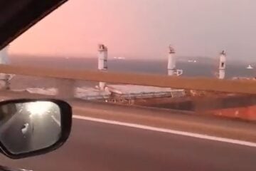 Navio se choca contra ponte Rio-Niterói, que precisa ser interditada; veja vídeo