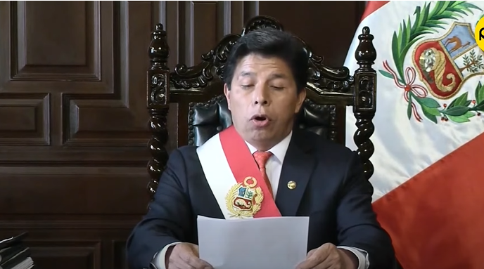 Peru: Castillo dissolve o Congresso e afirma que novas eleições serão convocadas