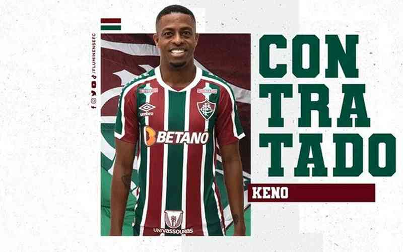 Fluminense anuncia a contratação do atacante Keno, ex-Atlético