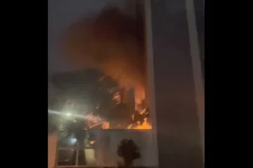Televisão pega fogo, chamas espalham pelo hotel e 9 pessoas ficam feridas