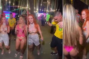 Thiago Galhardo vai à ‘Farofa da Gkay’ e é ignorado por influenciadoras