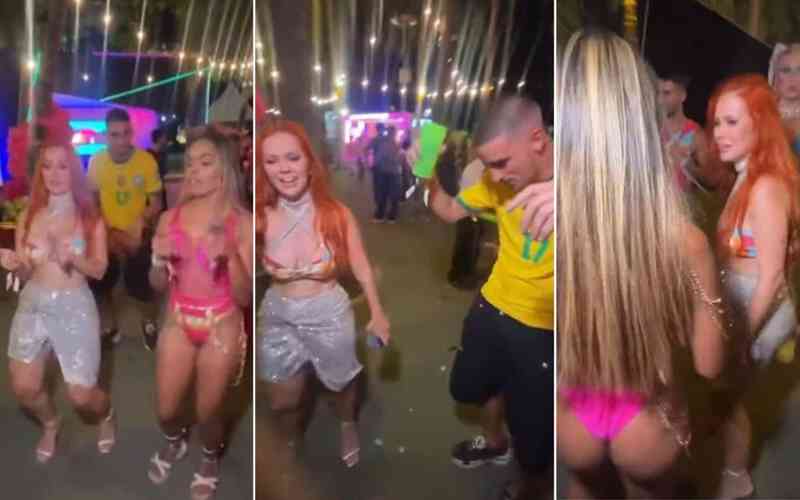 Thiago Galhardo vai à ‘Farofa da Gkay’ e é ignorado por influenciadoras