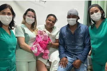 Bem-vinda ao mundo, Ísis! Conheça a primeira bebê a nascer no ano em Monlevade