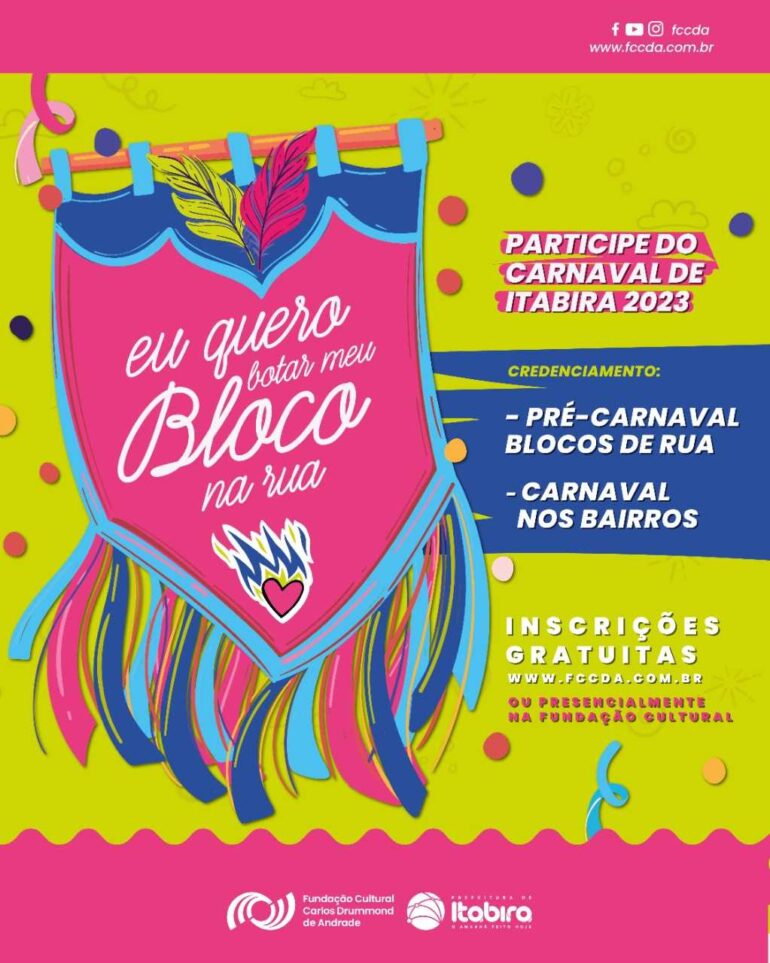 Fccda abre edital para credenciamento de blocos e proposta de Carnaval de rua