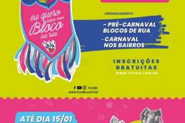 Encerra-se hoje (13), o credenciamento de blocos de rua para o carnaval de Itabira