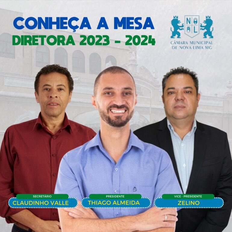 Nova Mesa Diretora assune Câmara Municipal de Nova Lima