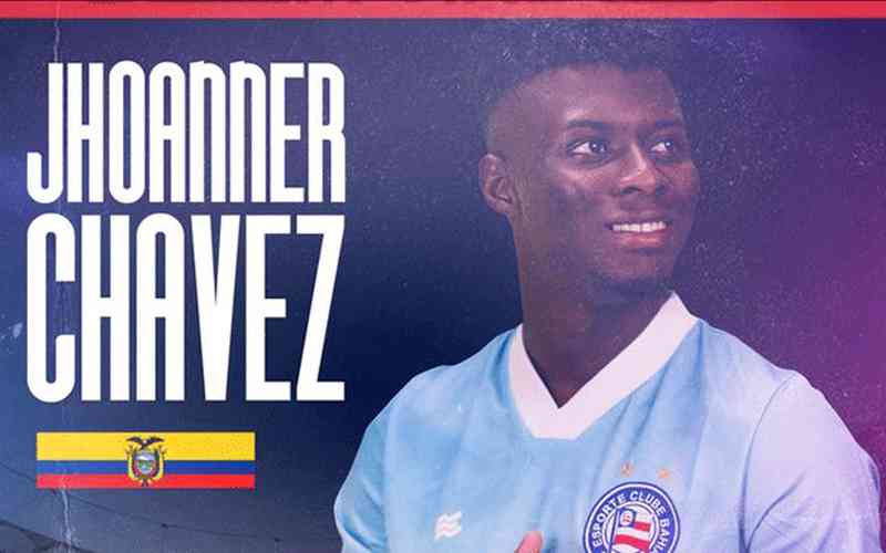 Bahia anuncia contratação do lateral Jhoanner Chávez, 9º reforço para 2023