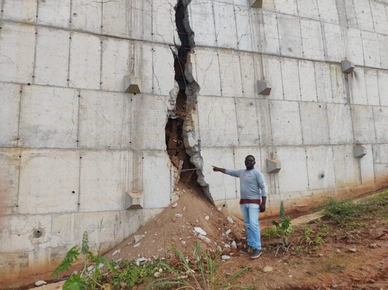 Obra do DNIT que custou R$7 milhões tem estrutura danificada meses após sua construção