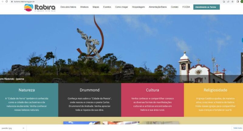 Itabira lança novo portal do Turismo; saiba mais!