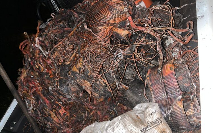 PM recupera mais de meia tonelada de cobre furtado da Vale