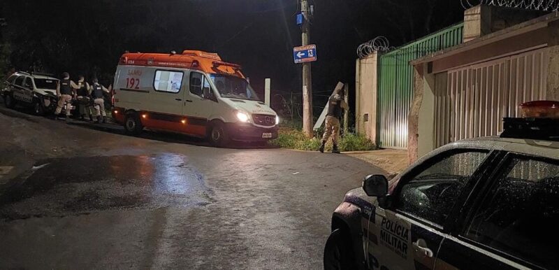 Após ser baleado no pescoço, homem é socorrido em Itabira