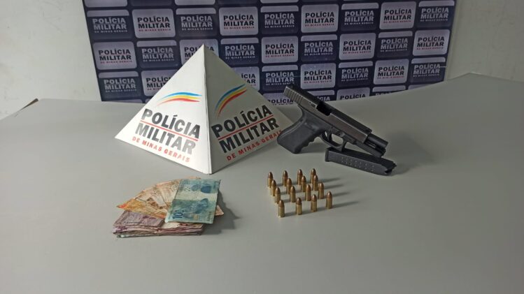 Tático Móvel apreende pistola Glock no Madre Maria de Jesus