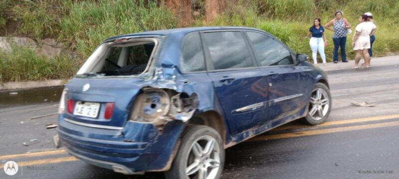 Acidente causa lentidão na BR-381 nesta quinta-feira, em Santa Luzia