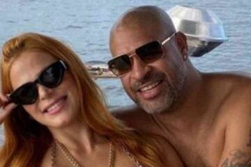 Esposa de Adriano ironiza foto do ex-atacante e pede divórcio