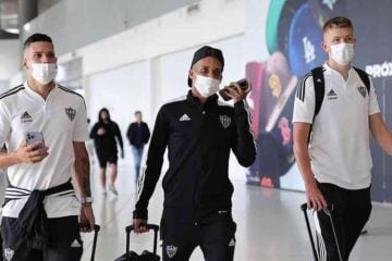 Atlético desembarca em Caracas após cerca de 16 horas de viagem